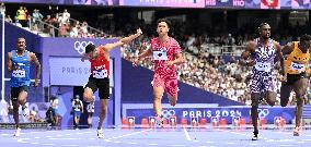 (PARIS2024) FRANCE-PARIS-OLY-ATHLETICS-100M-MEN