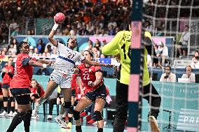 Paris 2024 - Handball - Spain v France