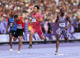 (PARIS2024) FRANCE-PARIS-OLY-ATHLETICS-100M-MEN