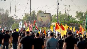 Hashed al-Shaabi Supporters Demonstrate - Iraq