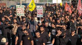 Hashed al-Shaabi Supporters Demonstrate - Iraq