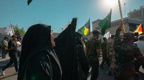 Hashed al-Shaabi Supporters Demonstrate - Iraq