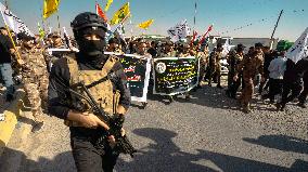 Hashed al-Shaabi Supporters Demonstrate - Iraq