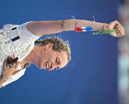 Paris 2024 - Lisa Barbelin of Team France wins bronze medal Archery