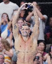 Paris 2024 - 50m Freestyle - Florent Manaudou Wins Bronze