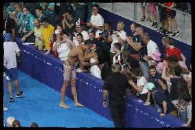 Paris 2024 - Florent Manaudou won bronze of the Men's 50m Freestyle Final