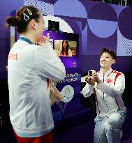 Paris 2024 - Marriage Proposal From Liu Yuchen To Huang Yaqiong