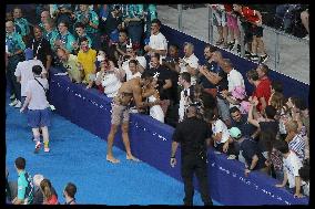 Paris 2024 - Florent Manaudou won bronze of the Men's 50m Freestyle Final