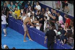 Paris 2024 - Florent Manaudou won bronze of the Men's 50m Freestyle Final