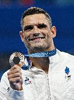 Paris 2024 - 50m Freestyle - Florent Manaudou Wins Bronze