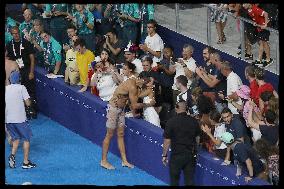 Paris 2024 - Florent Manaudou won bronze of the Men's 50m Freestyle Final