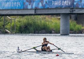 (PARIS2024) FRANCE-VAIRES-SUR-MARNE-OLY-ROWING