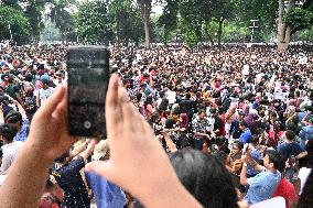 Thousands Of Students And Peoples Protest In Dhaka