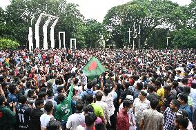 Thousands Of Students And Peoples Protest In Dhaka