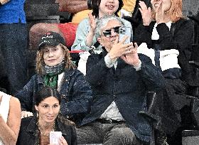 Paris 2024 - Gymnastic - Isabelle Huppert In The Stands