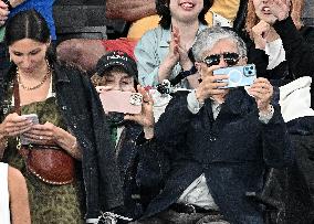 Paris 2024 - Gymnastic - Isabelle Huppert In The Stands