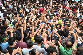 Thousands Of Students And Peoples Protest In Dhaka