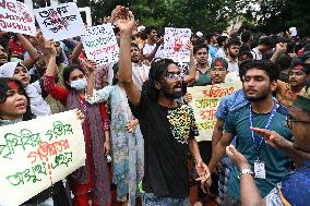 Thousands Of Students And Peoples Protest In Dhaka