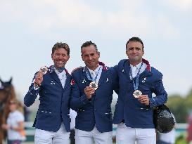 Paris 2024 - Equestrian - Team France Wins Bronze