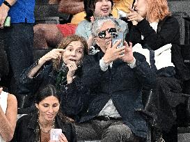 Paris 2024 - Gymnastic - Isabelle Huppert In The Stands