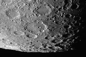 Waning Moon Through A Telescope