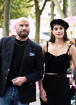 Paris 2024 - John Travolta And Daughter Arrive At Gymnastics