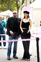 Paris 2024 - John Travolta And Daughter Arrive At Gymnastics