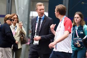 Paris 2024 - Prince Guillaume of Luxembourg At Gymnastics