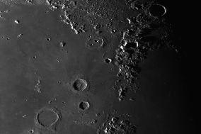 Waning Moon Through A Telescope