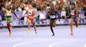 (PARIS2024) FRANCE-PARIS-OLY-ATHLETICS-100M-WOMEN