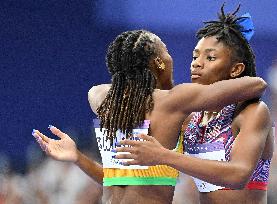 (PARIS2024) FRANCE-PARIS-OLY-ATHLETICS-100M-WOMEN