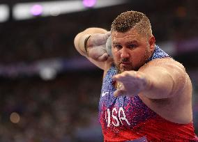 (PARIS2024) FRANCE-PARIS-OLY-ATHLETICS-SHOT PUT-MEN