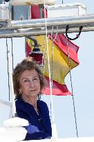 Queen Sofia At Copa del Rey Regatta - Mallorca