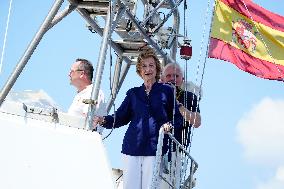 Queen Sofia At Copa del Rey Regatta - Mallorca