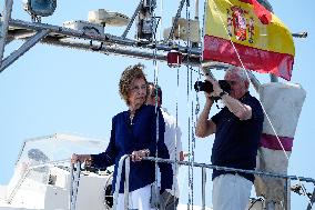 Queen Sofia At Copa del Rey Regatta - Mallorca