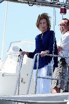 Queen Sofia At Copa del Rey Regatta - Mallorca