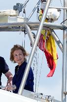 Queen Sofia At Copa del Rey Regatta - Mallorca