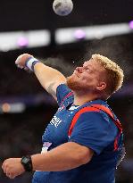 (PARIS2024) FRANCE-PARIS-OLY-ATHLETICS-SHOT PUT-MEN