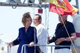 Queen Sofia At Copa del Rey Regatta - Mallorca