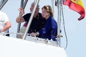 Queen Sofia At Copa del Rey Regatta - Mallorca