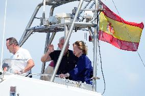 Queen Sofia At Copa del Rey Regatta - Mallorca