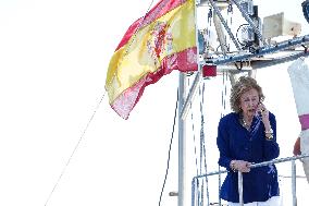 Queen Sofia At Copa del Rey Regatta - Mallorca