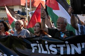 Pro-Palestine Protest Against Israel In Istanbul