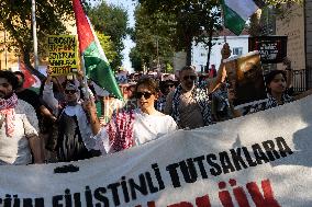 Pro-Palestine Protest Against Israel In Istanbul