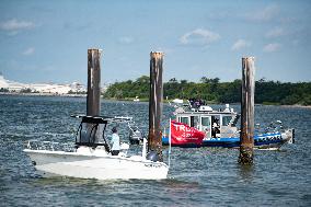 Trump Supporters Participate In The 2024 MAGA Boat Parade In Charleston, SC