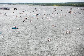 Trump Supporters Participate In The 2024 MAGA Boat Parade In Charleston, SC