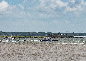 Trump Supporters Participate In The 2024 MAGA Boat Parade In Charleston, SC