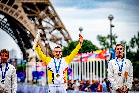 Paris 2024 - Road Race - Remco Evenepoel Wins Gold