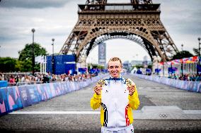 Paris 2024 - Road Race - Remco Evenepoel Wins Gold