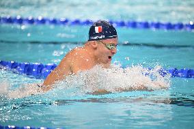 Paris 2024 - Leon Marchand At Mixed 4x100m Medley Relay